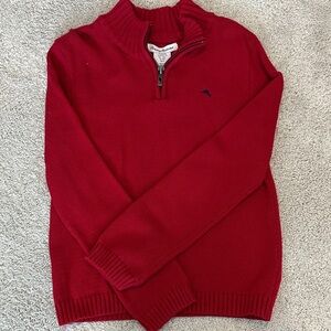 Kids Tommy Bahama Red Zip-Up Sweater